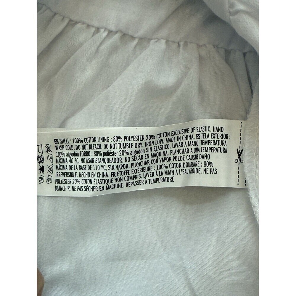 Tuckernuck Hyacinth House Women’s L Clemons Blouse White Boho Cottagecore Flirty - Picture 11 of 13
